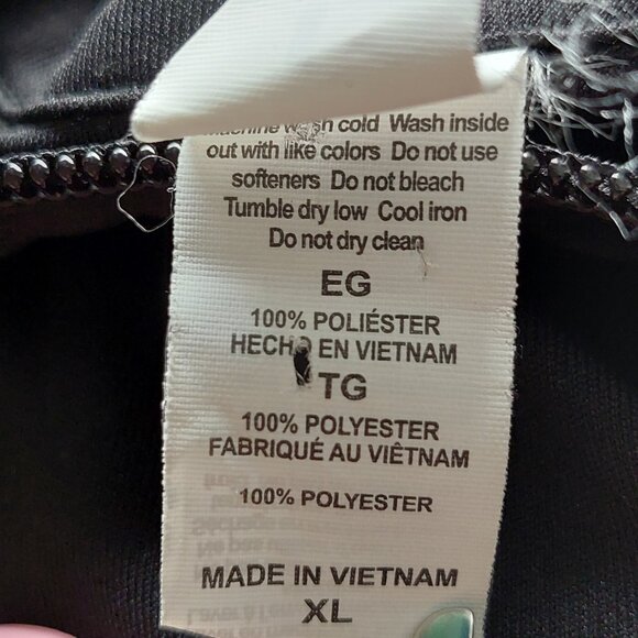 Alpha Gamma Delta (ΑΓΔ) Black Quarter-Zip Pullover From ALO Yoga, Size XL, - Picture 4 of 6